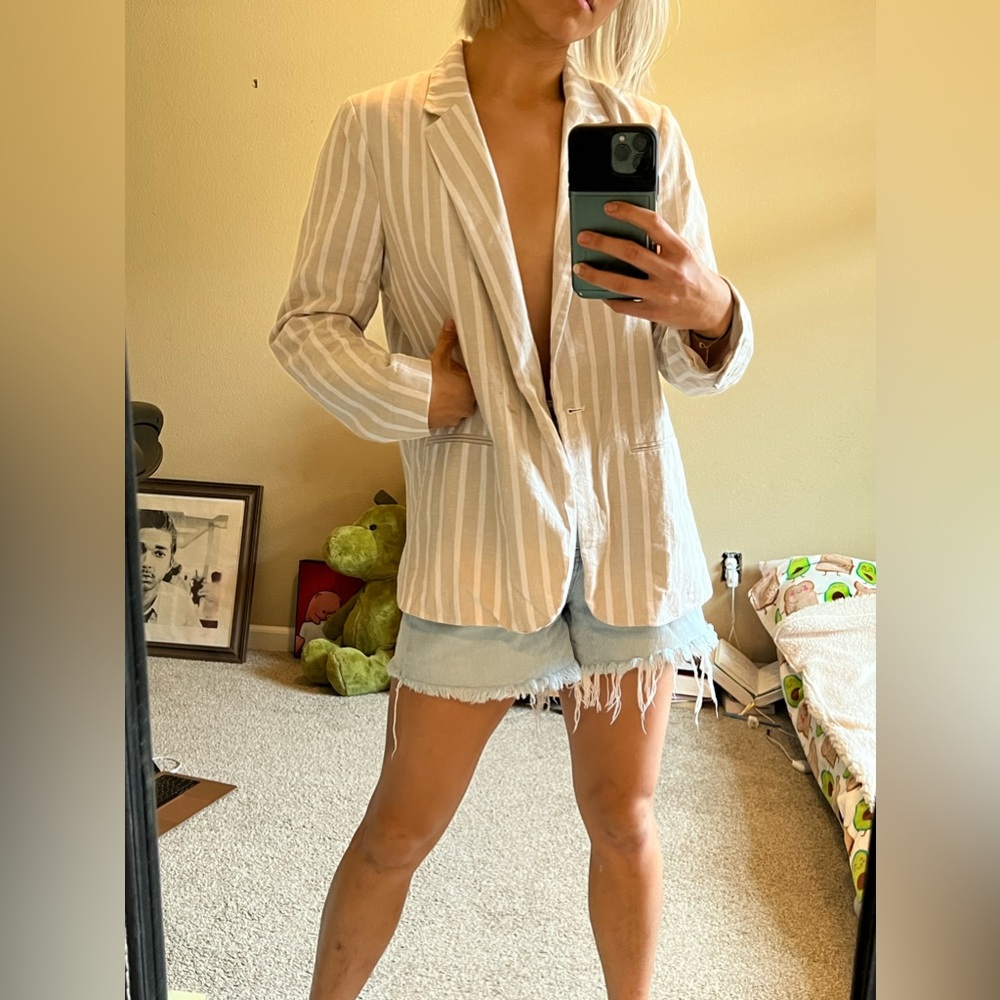 Abercrombie and Fitch Striped Blazer